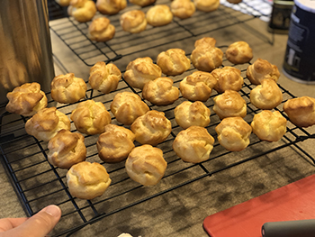 Puff Pastries on Rack