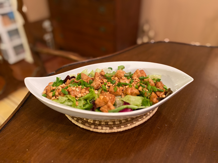 Peanut Chicken Sauté on Table