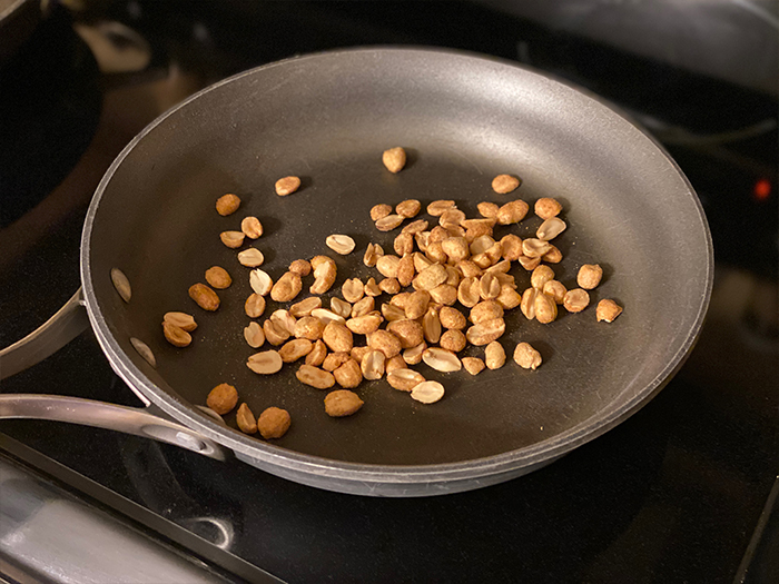 Peanuts in Frying Pan