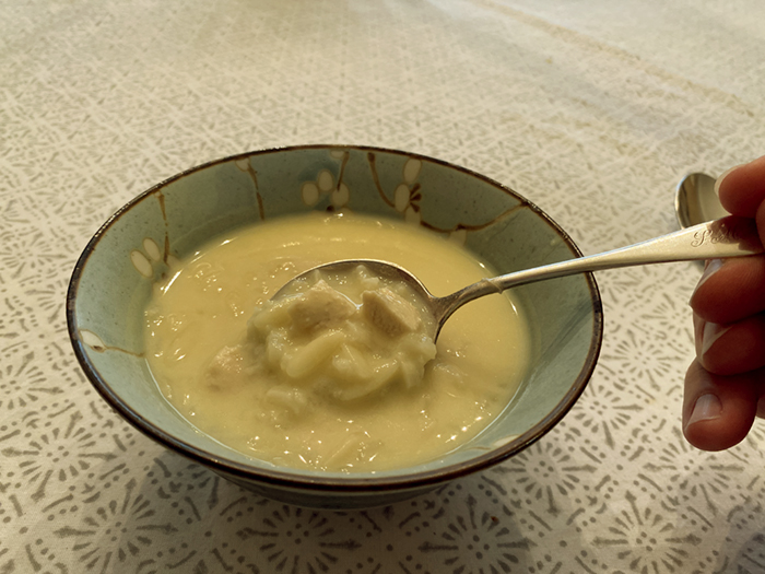 Avgolemeno in a Bowl