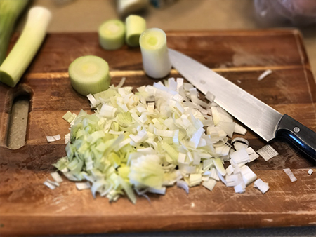 Chopped Leeks