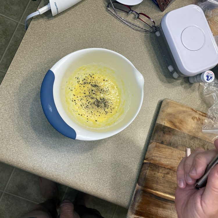 Carbonara: Mixing the Eggs and Cheese