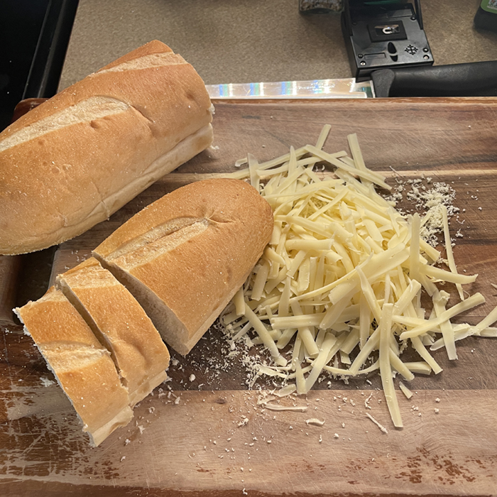 French Onion Soup-Bread and Cheese