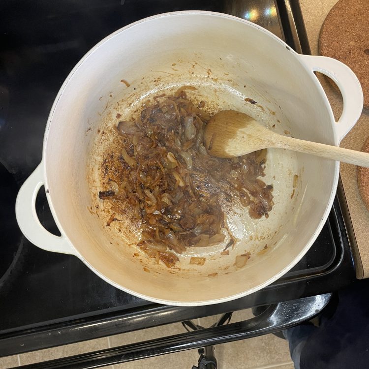 French Onion Soup Browned Onions