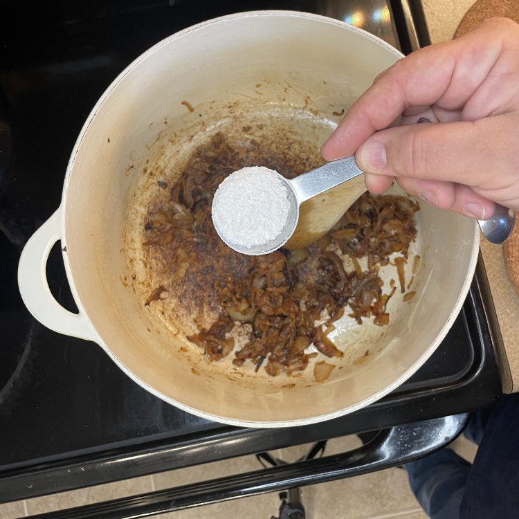 French Onion Soup: Adding the Flour