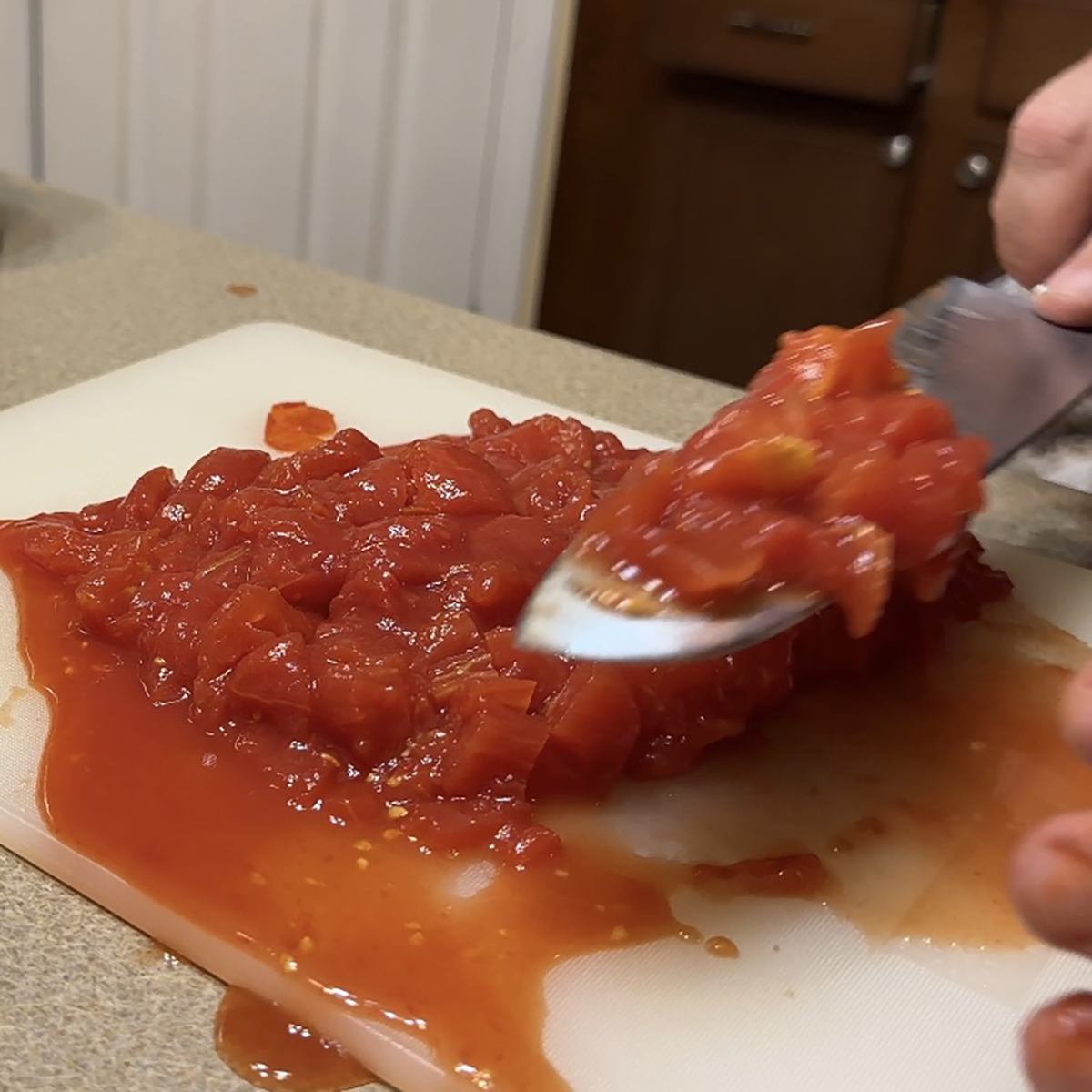 Chicken and Couscous Tomatoes Cut